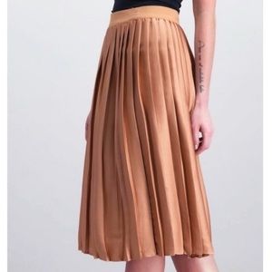 Maison Jules Copper Midi Skirt XS
